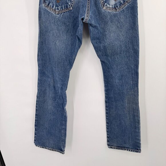 Levis 517 Boot Cut Jeans 32x36 Blue Denim Mens Classic Style - Picture 11 of 15